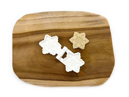 Tvořítko vločka pro modelínu a zimní smyslové hraní