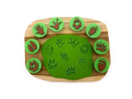 Razítka Stopy lesních zvířátek (8 ks)