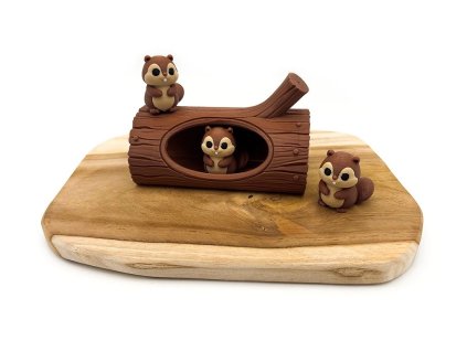 Bobří úkryt – 3D tištěný domeček z PLA pro smyslové hraní s figurkami