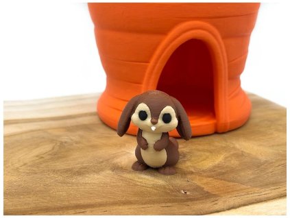 Zajíček – figurka pro smyslové hraní a jarní tematické scény