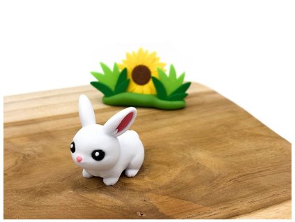 Miniatura králíček figurka zajíčka pro sensory play a dětské hry