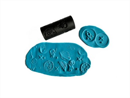 Obtiskávací roller vesmír váleček do modelíny pro děti