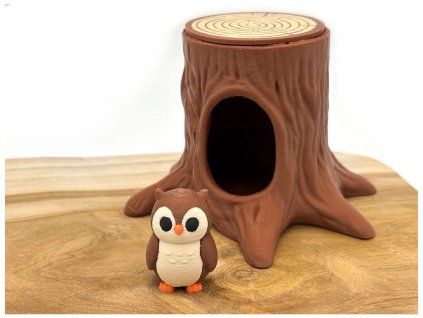 miniatura sovy pro dětské příběhy a hry