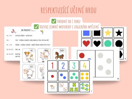 Hravé pracovní listy pro batolata – první počítání a tvary