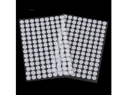 Samolepicí suchý zip ve tvaru koleček pro pracovní listy a kartičky