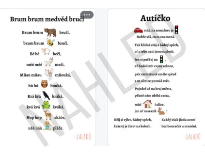 zábavné říkanky pro děti s obrázky laladů