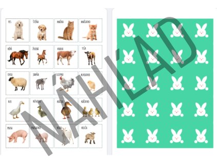 Pexeso na učenie zvieratiek a ich mláďat – ideálne pre deti na tréning pamäti