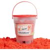 Červený kinetický písek ChildGen 500 g s formičkou