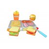Dřevěná hračka sendvič a hranolky pro děti
