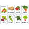 Dětské vzdělávací karty s ovocem a zeleninou – hra a učení v jednom