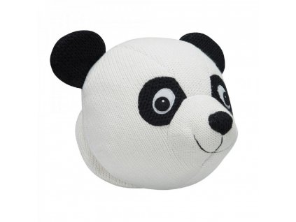 Knitted panda black/white