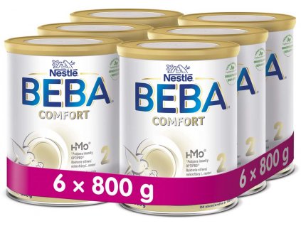 6x BEBA COMFORT HM-O 2 Mlieko pokračovacie, 800 g