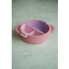 Chouchouatti silicone bowl divider- coral/transparent