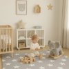 LALALU Dream White Star 190x130 cm