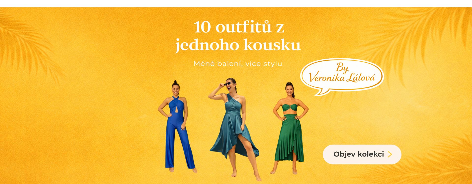 Multifunkční dámské oblečení LálaStyle – až 10 outfitů z jednoho kousku, ideální na dovolenou i každodenní nošení. Vytvořila Veronika Lálová
