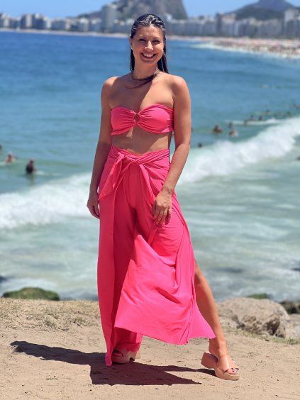 Kalhoty & overal - neon růžová