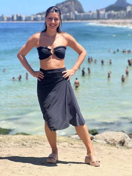 Šátek kratší - černá