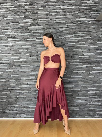 Sukně & šaty - vínová