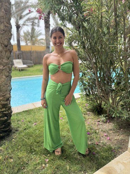 Kalhoty & overal - hrášková