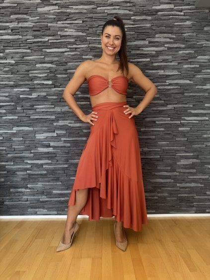 Sukně & šaty - cihlová