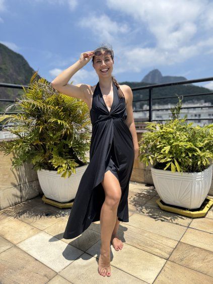 Šátek delší - černá