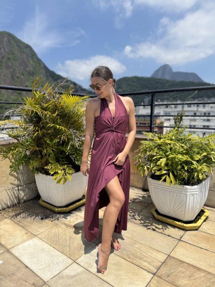 Šátek delší - vínová