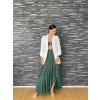 Zavinovací sukně LUXURY - smaragdová