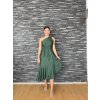 Zavinovací sukně LUXURY - smaragdová