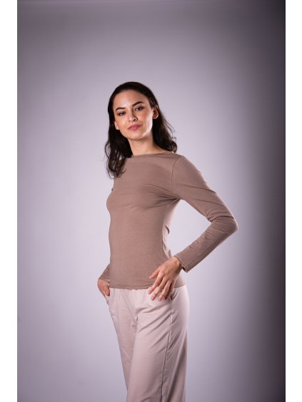 Triko slim KETTE mocha mousse (2)