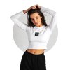crop top unique white r title