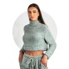 croptop Fluffy sleeve mint title