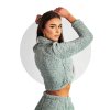 croptop Fluffy sleeve mint back