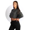 mikina crewneck crop army title