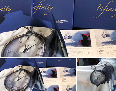 Art Scarf Clocks Alexandra Bryksa design 3 mobil