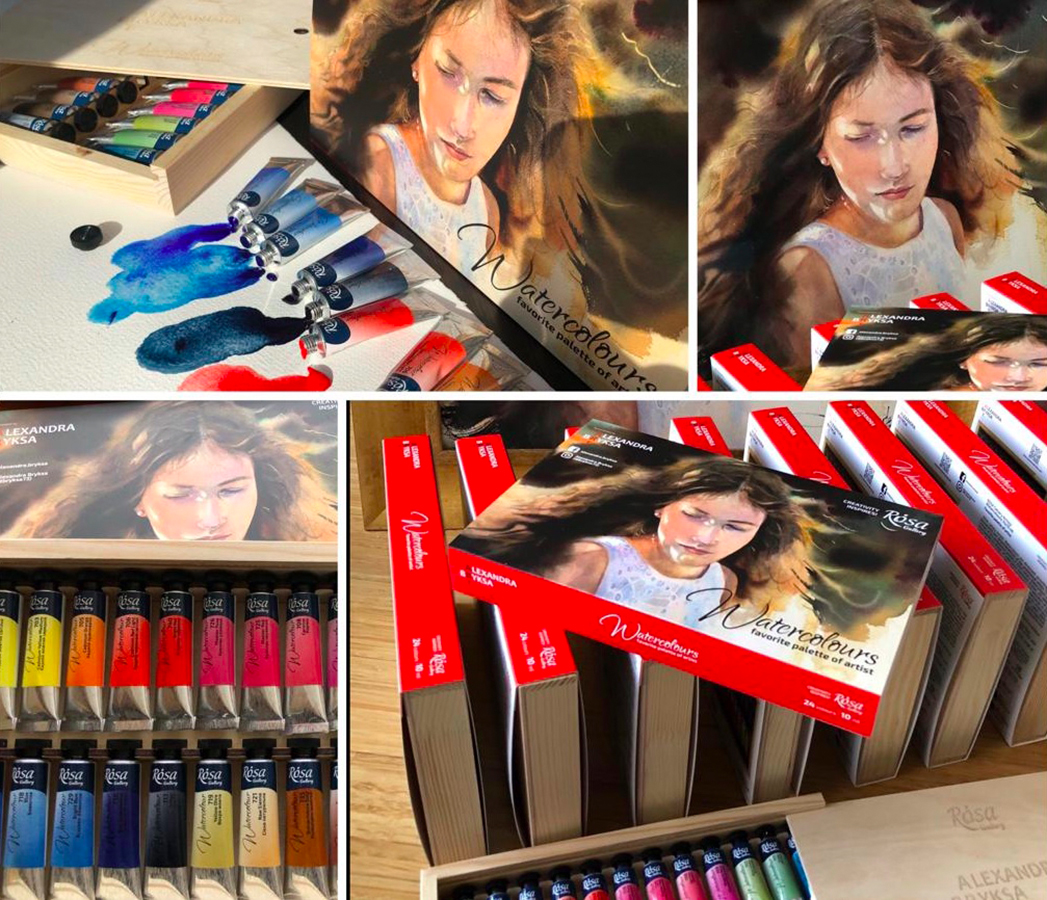 Watercolour Set 24 Alexandra Bryksa Rosa