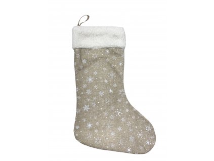 Vánoční mikulášská punčocha béžová