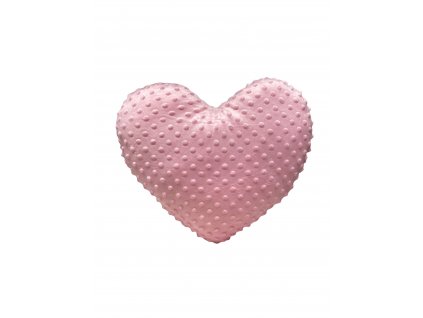 Polštářek srdce minky pink