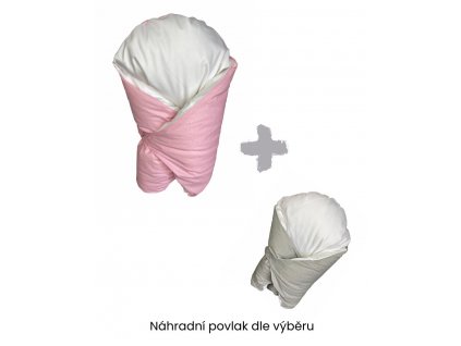 Laliví XS sada péřová zavinovačka PINKY + náhradní povlak