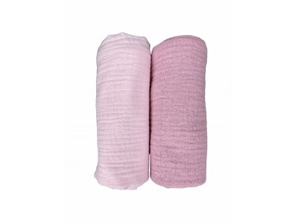 Mušelínová sada plen PASTEL PINK 2 KS