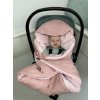 Fusak do autosedačky s plyšem RŮŽOVÁ