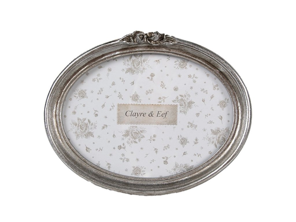 photo frame 18x13 cm silver colored plastic picture frame