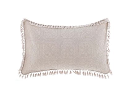 OBLIEČKA NA VANKÚŠ SO STRAPCAMI 50*80 CM BLANC MARICLO (A3775599BG)