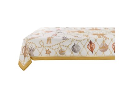 TISCHDECKE CALEIDOSCOPE 160X300 BLANC MARICLO (A35444)