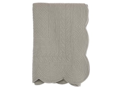 STEPPDECKE 260*260 GRAU BLANC MARICLO