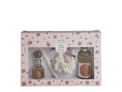 coffret decouverte parfum les intemporelles en fleurs rose elixir