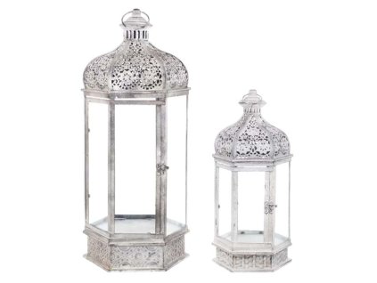 SATZ VON METALL-LATERNEN ELEUSI 63CM BLANC MARICLÒ (A34492)