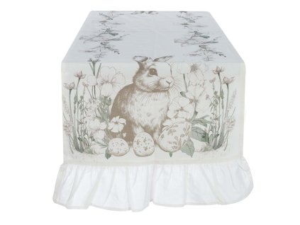 A37657 Veľkonočný runner 70x180 Lapin Blanc Maricló (A37657)