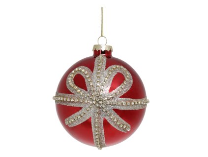 WEIHNACHTSKUGEL D10CM ROT CHIC ANTIQUE (52068333)