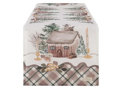 VIANOČNÝ VIDIECKY RUNNER 45*160 BLANC MARICLO (A36686)