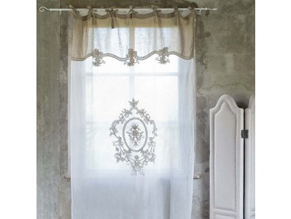 VORHANG BOUQUET 140*300 BLANC MARICLO (A17072)